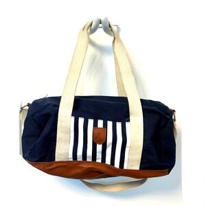 Jacadi Kids Bag with Navy and White Stripes